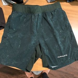 Alphalete active shorts - green